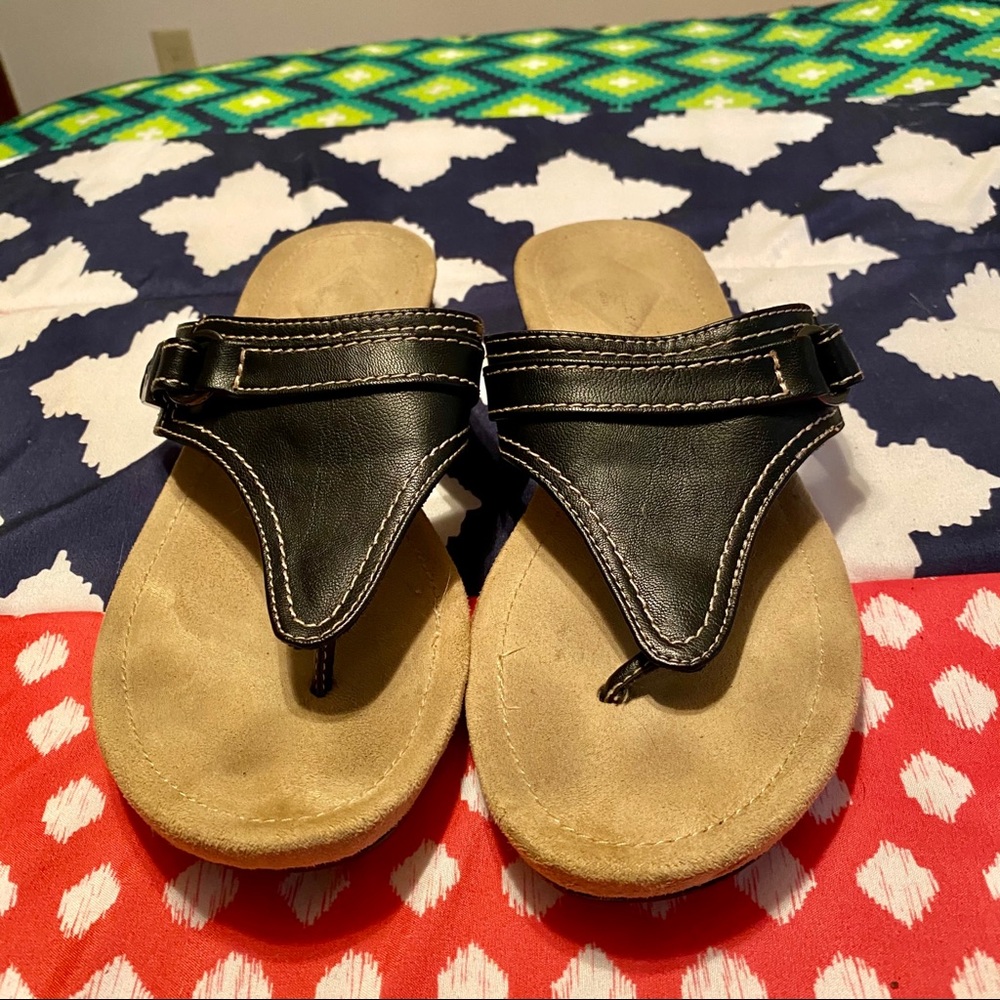 Black St. John’s Bay sandals